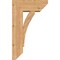 Ekena Millwork Thorton Slat Smooth Bracket w/ Offset Brace, Western Red Cedar, 7 1/2"W x 18"D x 30"H BKT0806X18X30THR06SWR - alternate 2